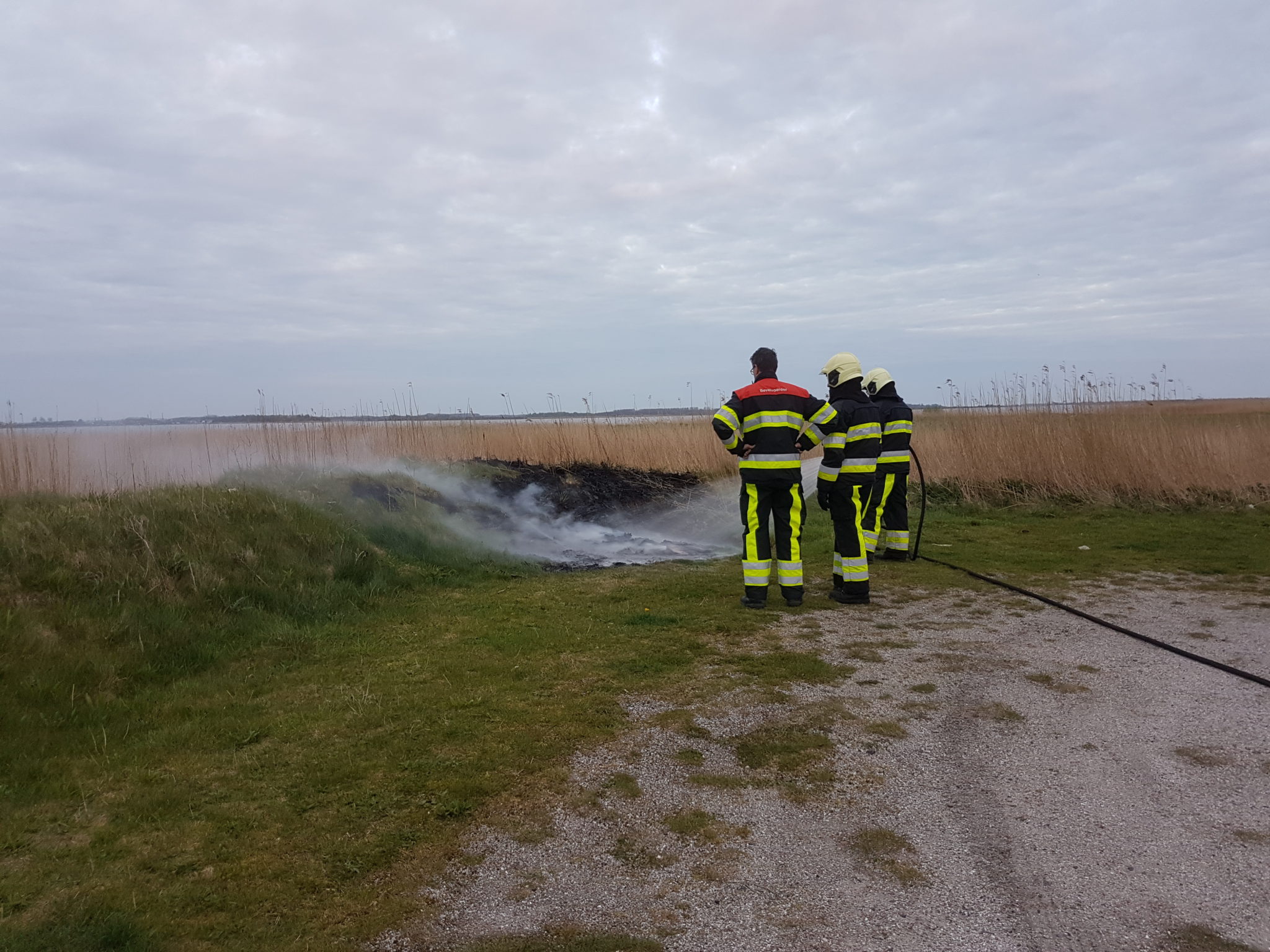  Buitenbrand bij surfplek Lauwersmeer