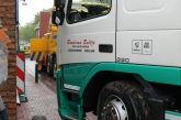 112-dokkum Vrachtwagen vast in binnenstad tijdens werkzaamheden