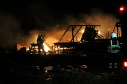 112-dokkum Twee chalets op camping verwoest door brand