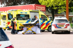 112-dokkum Schootmobieler gewond na schrikreactie in Damwâld